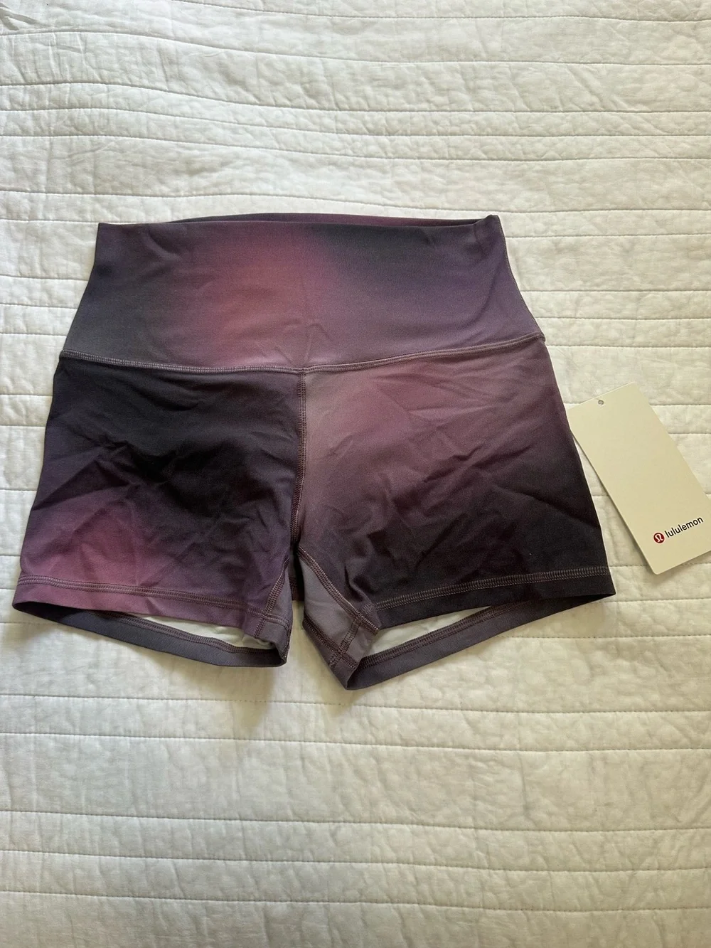 NWT Lululemon Align High-Rise Shorts 4” Purple Ombre Size 8 Nulu